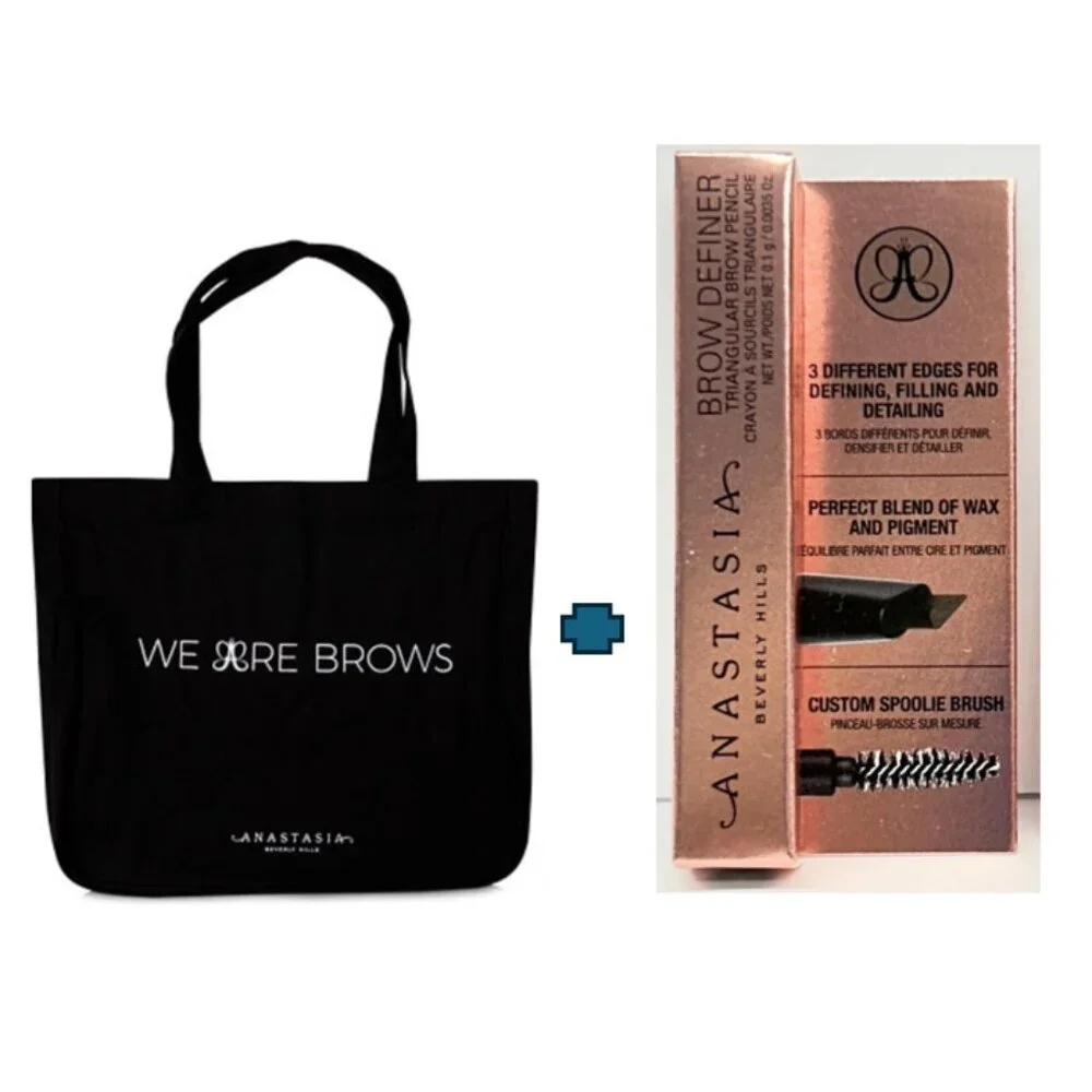 ✨ Anastasia Brows 2-Piece Bundle — Tote +‎ Brow Definer - Dark Brown✨